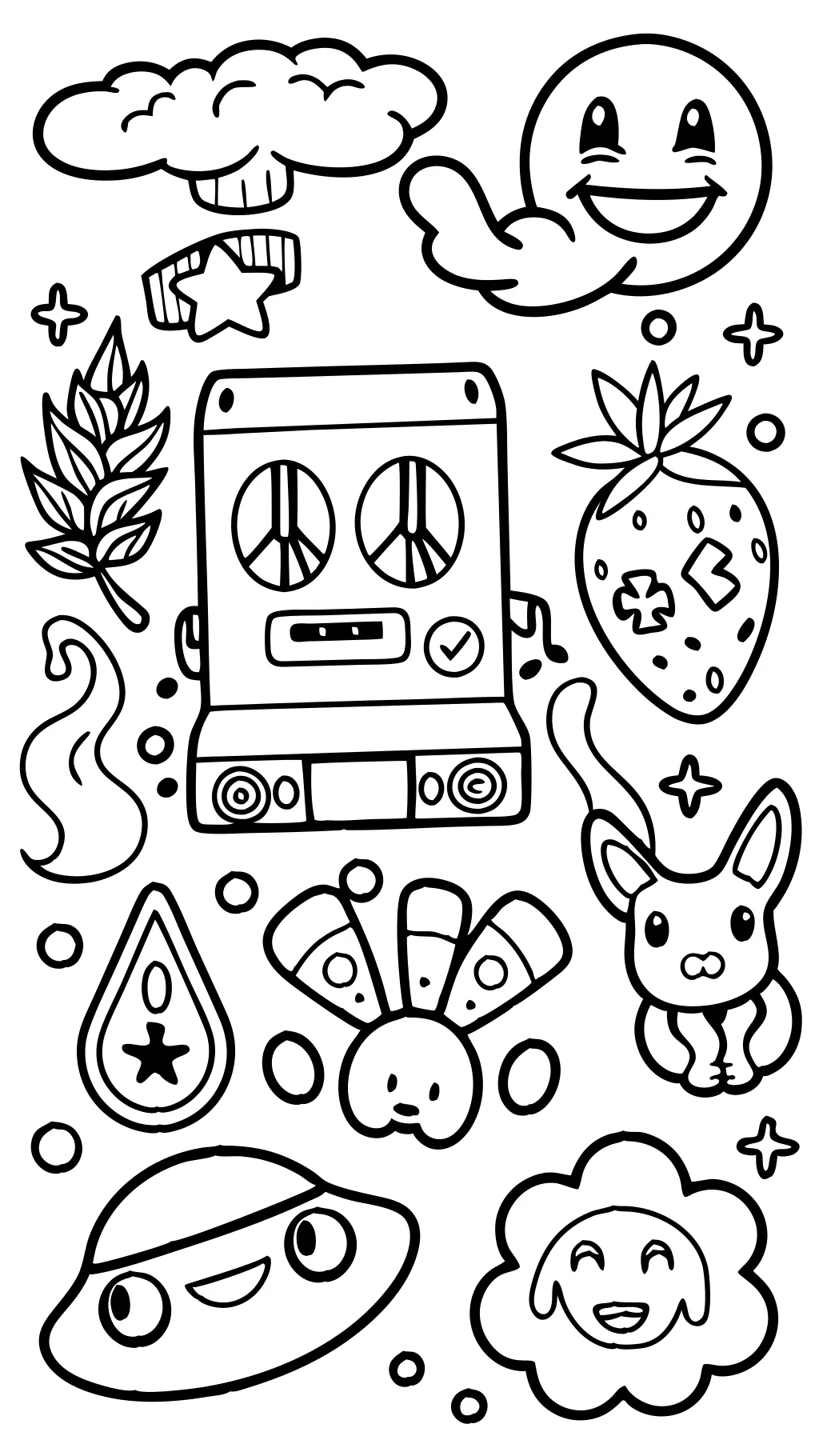 90s stoner coloring pages